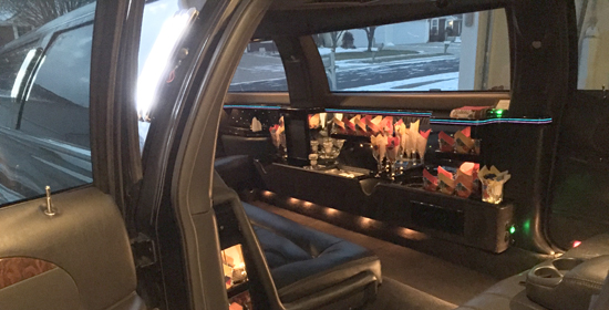 Interior of our Cadillac Escalade